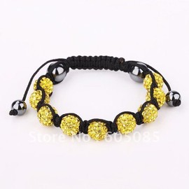 FlashBillion SBB107 Shambala Charm Disco Ball Bead Bracelet New T-Paris Shambhala Rhinestone Crystal Fashion Jewelry Shamballa