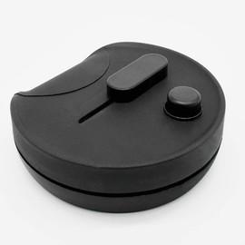 Foot Dimmer 60-300 W Black Round Universal Dimmer Dimmer Halogen and Incandescent Bulbs 230 V Mod. 1012S