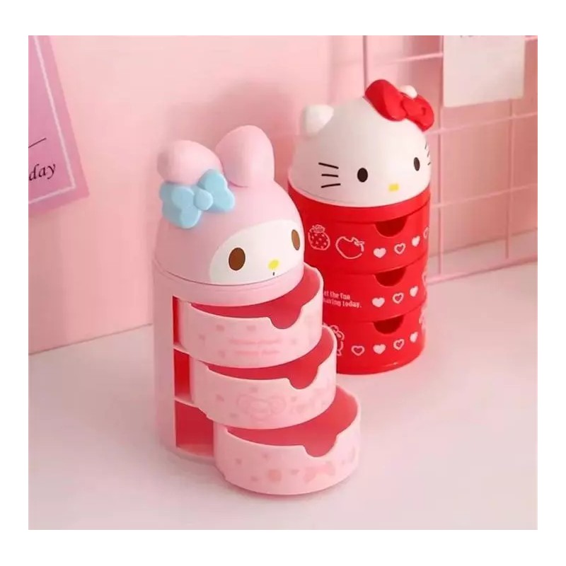 Sanrio Pompompurin 3 tier drawer mini storage organizer