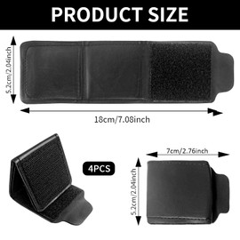 BuxiuGK 4 PCS Car Seat Belt Adjuster Universal PU Leather,Seatbelt Clip Shoulder Neck Strap Positioner for Vehicle Automobile Comfort