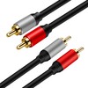 TanQY 2RCA to 2RCA Cable 10M, Gold-Plated 2 RCA Male