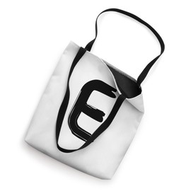 Creative Bold Black Letter E - Design - Alphabet - Marker Tote Bag