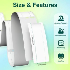 Labelife Compatible File Folder Labels Replace for Dymo Label 30327 (30576) 9/16" x 3-7/16" LW 1-Up Labels for 450, 450 Turbo, 450 Twin Turbo, 450 Duo, 4XL, 400 Printer, 6 Rolls