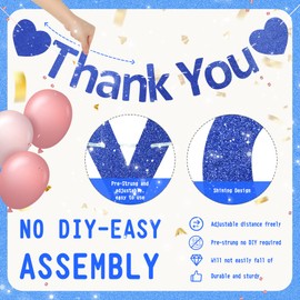 Thank You Banner Staff Appreciation Banner for Employee Appreciation Decorations Teacher Thanks Volunteer Events Office School Organization Thank You Parties (Blue)