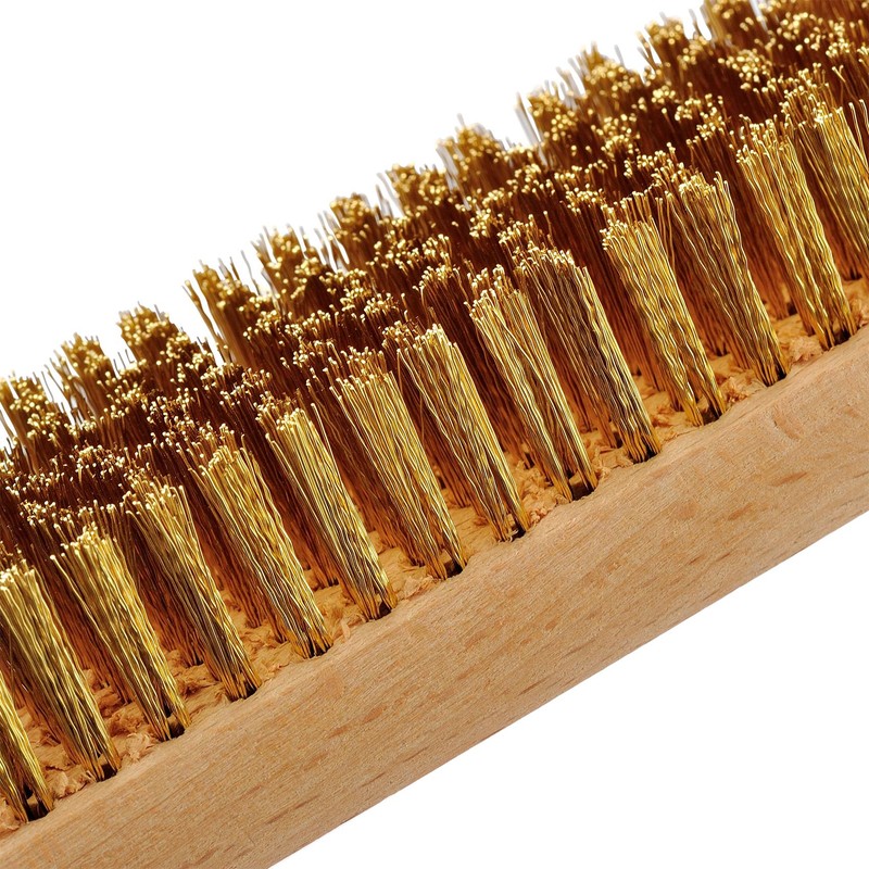 MAXMAN Brass Brush 3Pcs, Soft Brass 8 Rows 20 Bristles