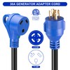 FROSTYRIDER 4 Prong 30 Amp RV Generator Adapter Cord,NEMA L14-30P