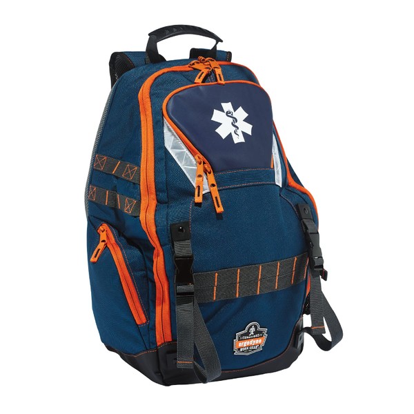 Ergodyne Arsenal 5244 Medic First Responder Trauma Backpack Jump Bag for EMS, Police, Firefighters, Blue