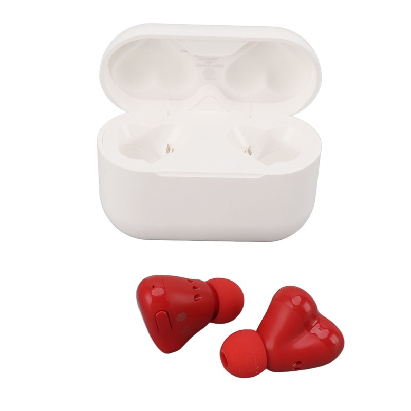 Wireless Earbuds Stylish Cute Heart Shaped Noise Cancelling HiFi Stereo