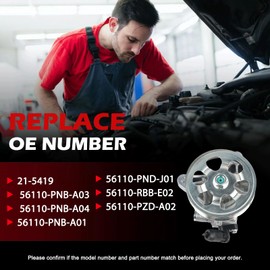 Autodevil 21-5419 Power Steering Pump with Pulley, Fit for 2006-2007 Hon-da Accord, 2005-2011 CR-V, 2006-2011 Element, 2002-2006 Acura RSX, 2006-2008 TSX, 2.0L 2.4L, Replacement for 56110-PNB-A03
