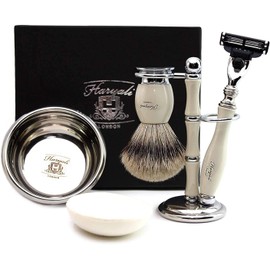 Haryali London Mens Grooming Shaving Kit-Ivory