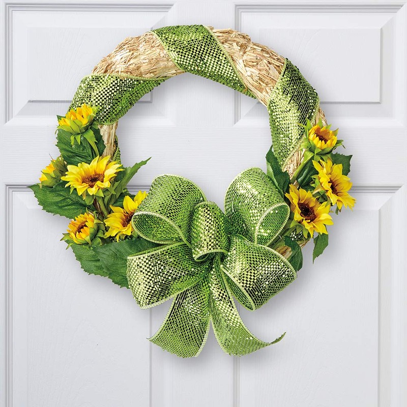 FloraCraft Straw Wreath Form 8 Inch Natural