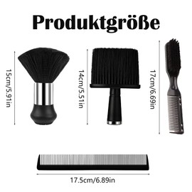 Hairdressing Brush, Hairdressing Brush, Neck Brush Set, Hairdressing Brush, Hairdressing Accessories, Hair Brush, Hairdresser, Soft Hairdresser Hair Brush, for Hairdressing Salon, Hair Cleaning, Dust