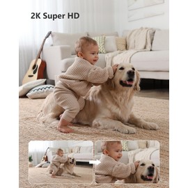 Imou 2K WiFi Indoor Security Camera Baby Monitor, Pet Camera Dog Camera, 360° Home Security IP Camera 3MP, Human Detection AI, Smart Tracking, Siren, 10M Smart Night Vision, 2-Way Audio