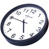 WISKALON 10 inch Wall Clock,Silent Non-Ticking Elegant Black Frame Wall