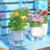 Sungmor 17.5 cm Garden Self Watering Plastic Plant Pot -