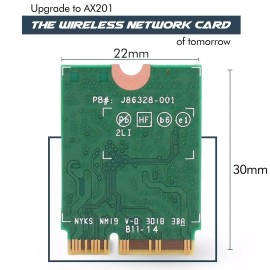 HighZer0 Electronics AX201 WiFi 6 Card | Dual Band Wi-Fi | 2.4 Gbps | CNVio2