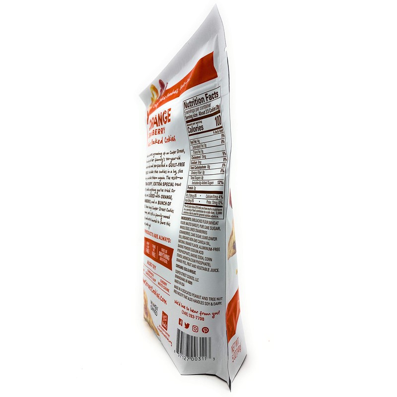 COOPER STREET BAKERY Orange Cranberry Cookies, 5 OZ