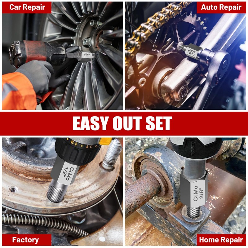 27Pcs Upgrade Screw Extractor Set, Bolt Extractor Kit, Easy Out