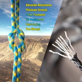 HERCULES Type III Paracord 550 Paracord Rope Parachute Cord, 50' Desert Tan for Camping Cord, Survival Rope