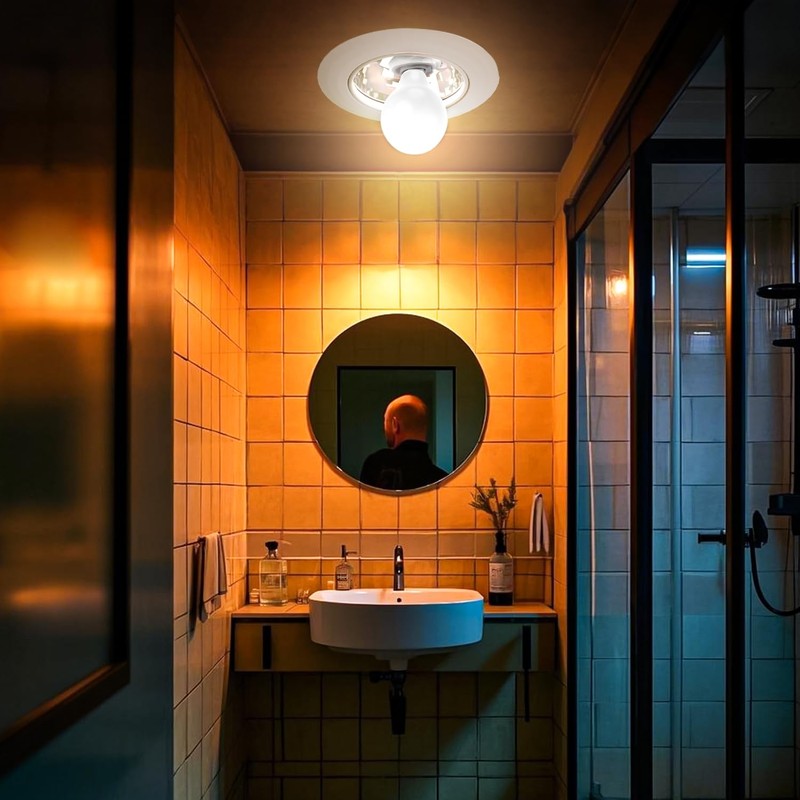 Abishion-E17 to E26 LED Bulb Only - Base Converter Adapter