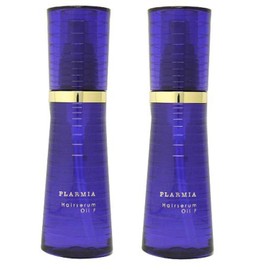 Milbon Plamia Hair Serum Oil, F, 4.1 fl oz (120 ml), Set of 2