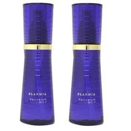 Milbon Plamia Hair Serum Oil, F, 4.1 fl oz (120 ml), Set of 2