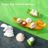 AUOCATTAIL 13Pcs Dragon Boat Festival Dumplings Dragon Boat Zongzi Bunny