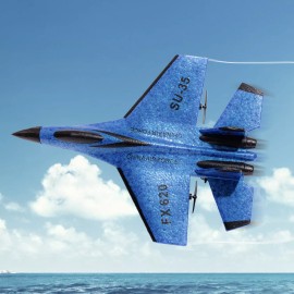 Roclub RC Plane Toy Roclub 2.4G Remote Control Plane Glider Airplane EPP Foam for Gifts - Blue 2B