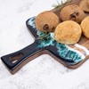 Wood and Resin Charcuterie Boards with Handle 14" L x
