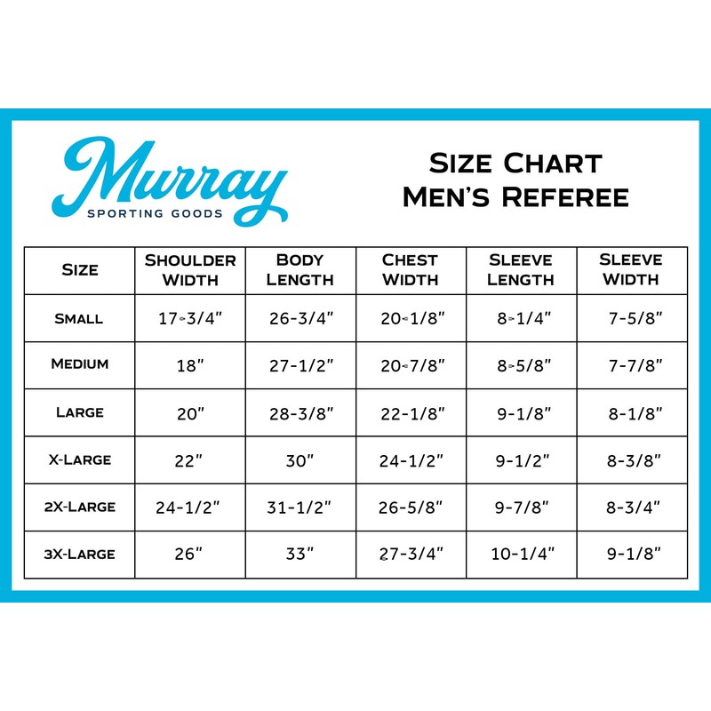 Murray Sporting Goods Referee 4-Piece Bundle - Referee Shirt, Hat,