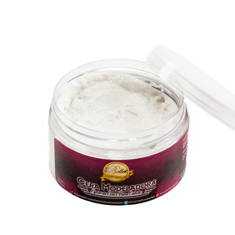 Bellet Cera Modeladora para Cabello con Color Blanco, 120 gr