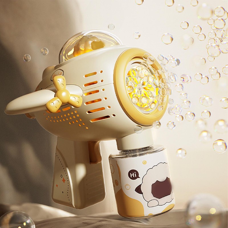 Kids Bubble Maker Electric Powerful Automatic Sound Light Handheld Bubble