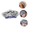 WOONEKY Hair Heat Goods Silver Aluminum Foil Bath Hood Electric