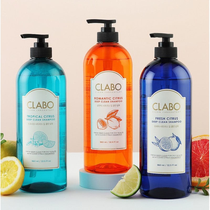 CLABO 딥클린 샴푸 트로피칼 시트러스, 960ml, 2개 CLABO Deep Clean