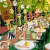 Letsroar Safari Jungle Wild Animal Theme Tablecloth Set - 3