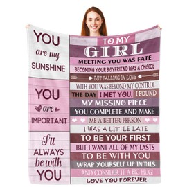 Parcae Daughter Gifts from Mum, Idea Daughter Birthday Gifts, Birthday Gifts for Daughter Adult, Teenage Girls Gifts, Daughter Gifts from Dad for Christmas, Blanket 150x130CM
