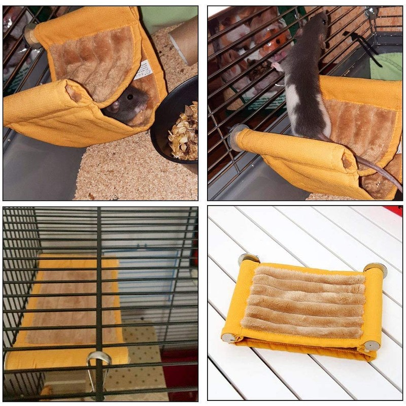 Warm Hamster Hammock House Mouse Rat Hanging Swing Bed Guinea