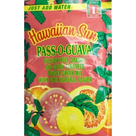 Hawaiian Sun 3pk Hawaiian Sun Drink Mix choose from Guava, POG, Passion, Orange & Pineapple - 3 packs Pass-o-Guava POG 3.53 oz. each