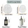 WGWXRSY Fuel Line Primer Bulb Kit with Fuel Filter for
