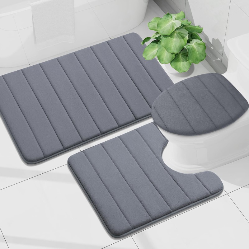 Buganda Memory Foam Bath Mat, 24" x 16", Ultra Soft