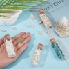 MAYJOYDIY 4 Pcs Marine Elements Transparent Glass Wishing Decoration Bottle