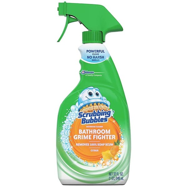Scrubbing Bubbles® Foaming Disinfectant Bathroom Cleaner, Citrus Scent, 32 Oz. Spray Bottle