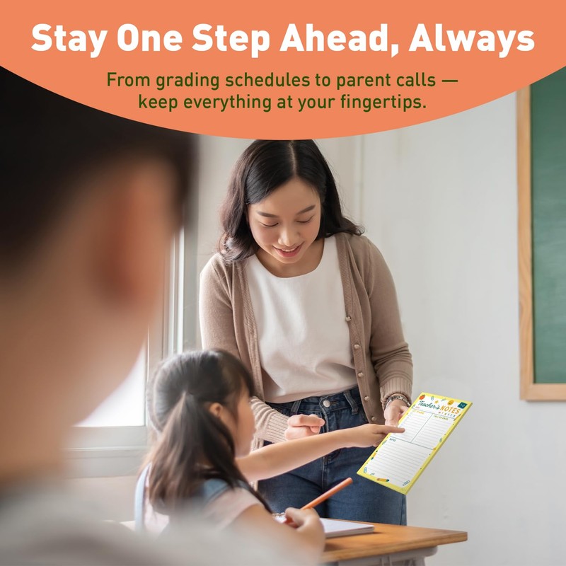 SWEETZER & ORANGE Teacher Planner Pad – Weekly Undated Lesson