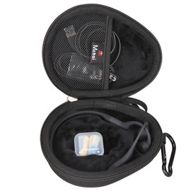 Mchoi - Funda rígida adecuada para Aftershokz Aeropex/Aftershokz Titanium Mini/Aftershokz Air/Aftershokz Openmove/Openrun Pro, auriculares inalámbricos de conducción ósea de oído abierto, color negro,
