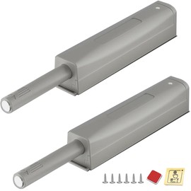 Magnetic Push Latch & Lock ZKRIOC 2 Pack Push to Open Door Latch Cabinet Hardware for Door Touch Latch and Catch Drawer Push Release Tip on Closet Close Strong Pop Out