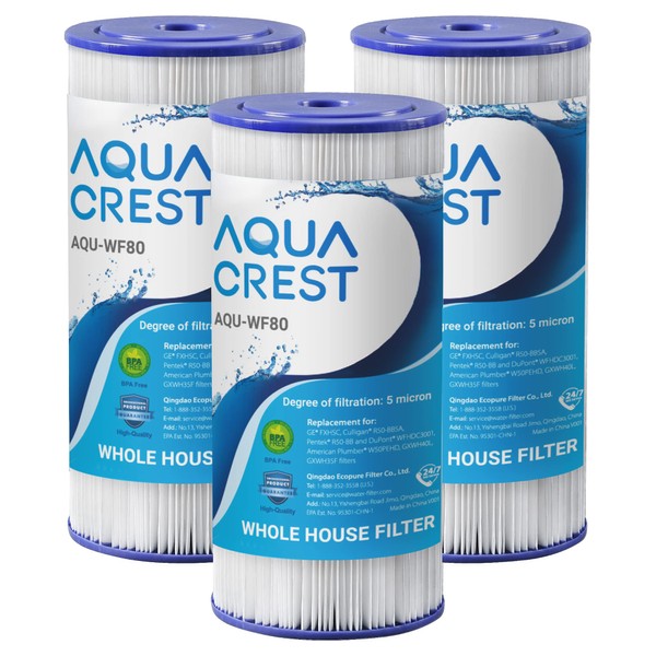 AQUACREST FXHSC Whole House Water Filter, Replacement for GE® FXHSC,