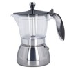 Stovetop Coffee Maker 6 Cup Moka Pot Clear ABS Top