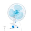 Wilytyres Clip On Fan Oscillating, 2 Speeds Quiet Clamp Fan,