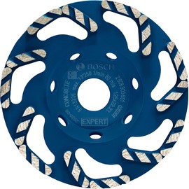 Bosch 1 x Expert Concrete Diamond Cup Wheels (for Concrete, Concrete, Diameter 125 mm, Professional Accessories Concrete Grinder)