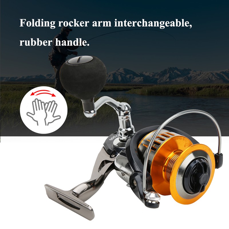 Left/Right Interchangeable Metal Spinning Fishing Reel Fish Bait High Speed